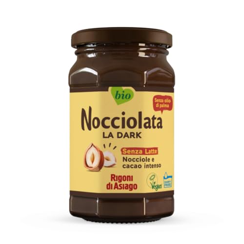 ノチオラタ オーガニック ヘーゼルナッツチョコレートスプレッド ビター（ビーガン) 250g 有機ヘーゼルナッツを使用したオーガニックチョコスプレッド 乳製品、パームオイル不使用